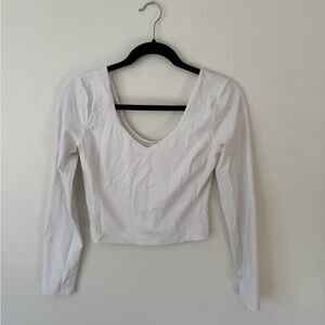 Lululemon Athletica White Long Sleeve Top